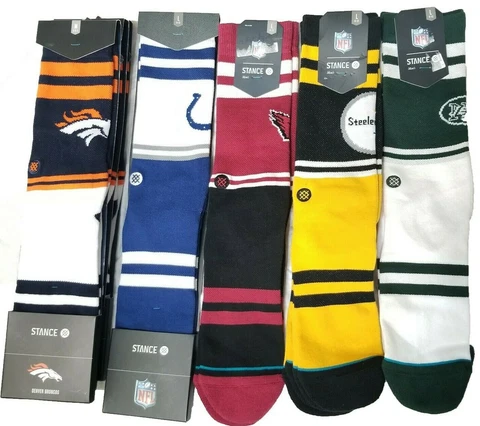 Stance NFL Logo Socks Football Falcons Jets Colts Broncos Cardinals Crew Game Cover