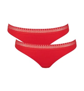 SLOGGI Go Ribbed Brazil 2 pack, Red XS, S, M, L, Triumph Lingerie - Picture 1 of 5