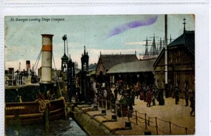 (Gc7169) St. George's Landing Stage, LIVERPOOL, Merseyside 1909 - Picture 1 of 4