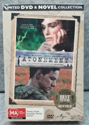 NEW: ATONEMENT Movie Limited DVD & NOVEL Collection BOXSET R4 PAL Free Fast Post - Image 1 of 4