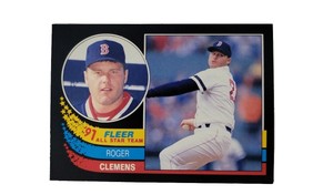 1991 Fleer All Star Team Insert Roger Clemens Red Sox 10