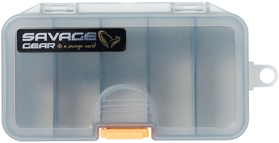 Savage Gear Köderbox 13,8x7,7x3,1cm Lurebox Smoke, Kunstköderbox, Angelbox, Box