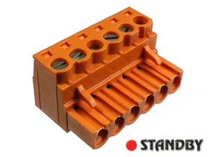 2pcs WEIDMULLER BLZ 5,00/06/180, 6-POSITION PLUGGABLE SCREW TYPE TERMINAL BLOCK - Imagen 1 de 2