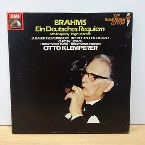SLS 821 BRAHMS A German Requiem PHILHARMONIA KLEMPERER HMV STEREO 2LP BOX EX - Picture 1 of 6