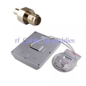 15dBi GSM/3G/UMTS Panel Antenne mit Verlängerungskabel 5m RP SMA + TS9 Adapter - Bild 1 von 8