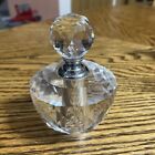 Vintage SIMON DESIGNS Crystal Perfume Bottle - Beth  3.75"