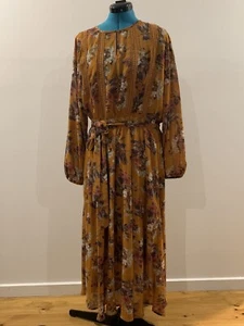 Target Womens Boho Floral Sleeve Maxi Midi Dress Size 16 Sheer With Cami New - Picture 1 of 11