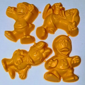 Vintage Duck Tales Jell-O Molds Huey Dewey Louie Webigail 1989 - Picture 1 of 2