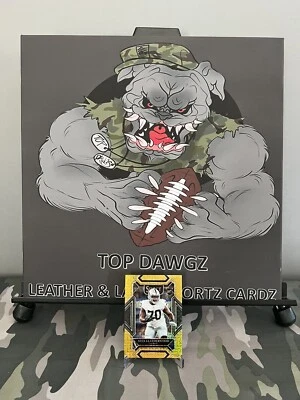 2021 PANINI SELECT ALEX LEATHERWOOD GOLD PRIZM CLUB LVL SSP RC 1/10 BEARS OL  - Image 1 of 4