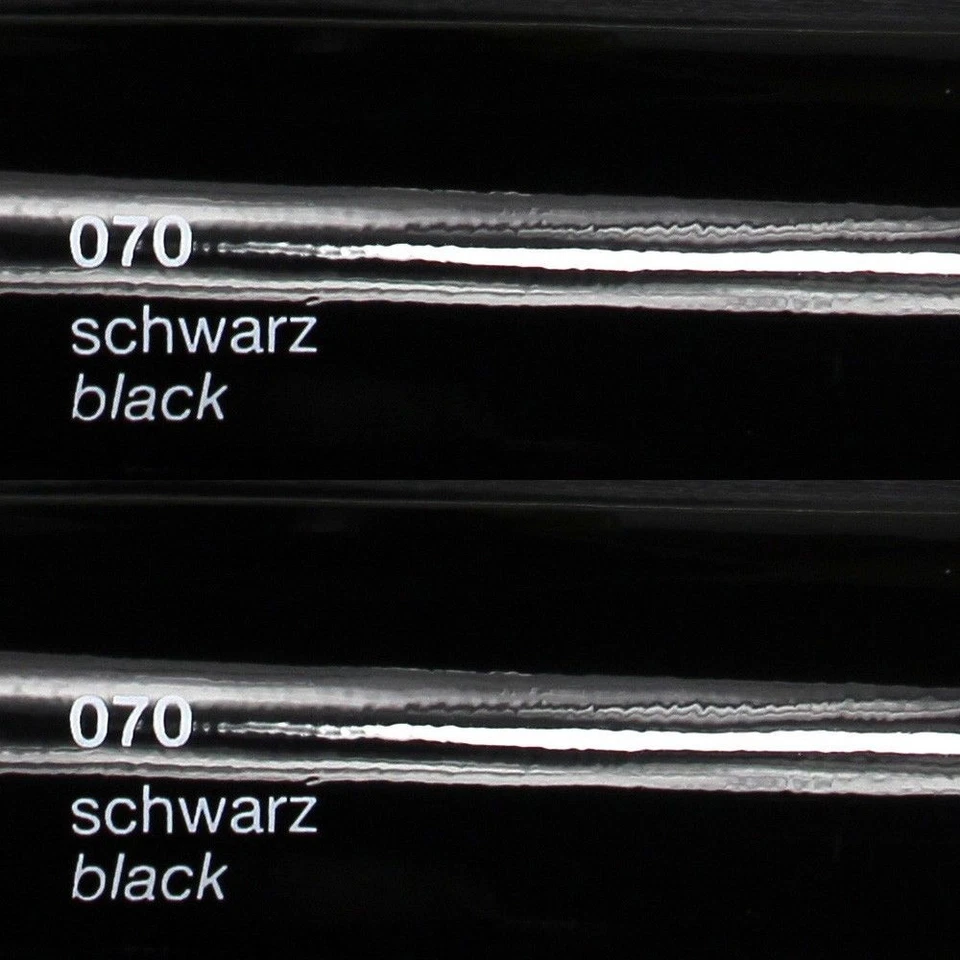 (6,4€/m²) 5m x63cm ORACAL 651 070 Schwarz Glanz Plotterfolie selbstklebe Folie