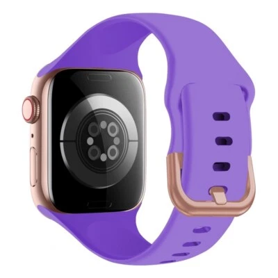Correa de silicona iWatch para Apple Watch Ultra iWatch Series 9 8 7 6 5 SE 44/45/49 mm Foto 1 de 4
