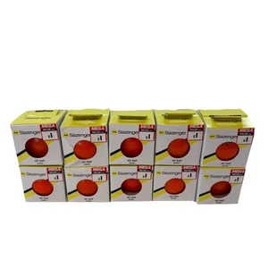 Slazenger Air Ball Cricket Practise Ball Orange Junior X10 Pack New - Picture 1 of 4