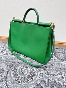 Bolso de Hombro Dolce&Gabbana Mujer Raro Verde Sicilia Talla A4 Se Ajusta a Lujo Elegante - Imagen 1 de 16