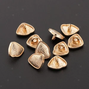 10 Shape Buttons Scrapbook Textured Shank Button Bag Shoes - Picture 1 of 5