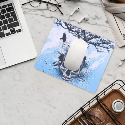 2PCS Anti-slip Mouse Mat Rubber Skull Mouse Pad Office Home Gaming Mat - Image 1 of 4