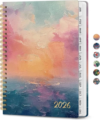 2026 Planner, Aesthetic Weekly and Monthly Planner for Women, Jan 2026 to Dec 20 - Image 1 of 4