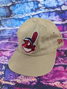 Vintage Cleveland Indians Chief Wahoo Brown 7 1/8  New Era Hat - Picture 1 of 10