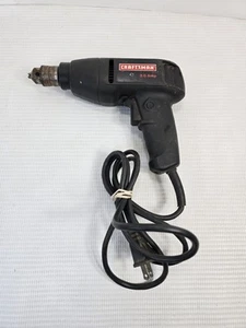 MADE IN USA- SEARS / CRAFTSMAN 3/8" VARIABLE SPEED CORDED DRILL - KEYLESS CHUCK - Picture 1 of 4