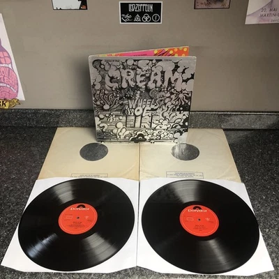 DOUBLE VINYL ALBUM CREAM WHEELS OF FIRE 582 031/2 UK 1ST MONO PRESS 1968 EX/EX - Image 1 of 4