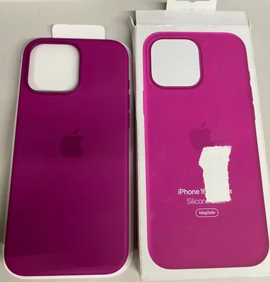 FUSCHSIA 苹果 iPhone 16 PRO 最大硅胶保护壳 带 MAGSAFE — 第 1/3 张图片