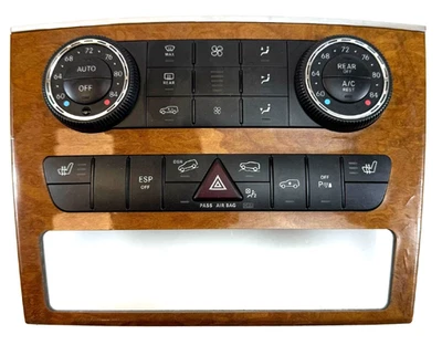 06-08 Mercedes ML350 R350 GL450 Woodgrain Climate Control A2518707389 OEM - Image 1 of 4