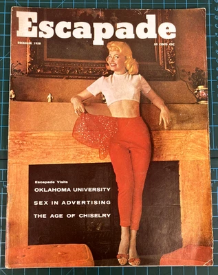 Vintage Escapade Magazine December 1958 Vol 3 No 7 Men's Pictorial Pinup Ads Foto 1 de 4