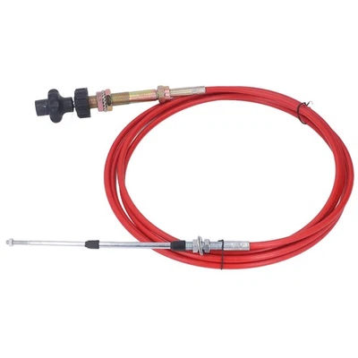 Manual Throttle Motor Control Cable PU Sheath Stainless Steel Low Fuel - Bild 1 von 4