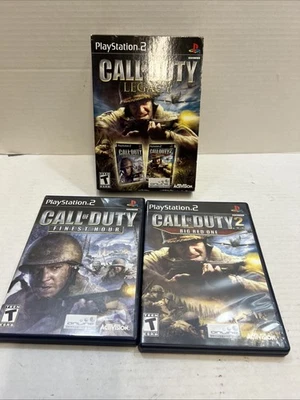 Call of Duty: Legacy (Sony PlayStation 2, 2007) PS2 Completo CIB Finest Hour Rojo Foto 1 de 4