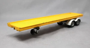 CORGI MAJOR Die-Cast Yellow Flatbed Trailer with Functional Rubber Tires, C7 - Picture 1 of 7