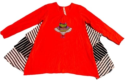 LOVE U LOTS Boutique Girl Sz 16 HALLOWEEN Owl Tunic Adorable! - Image 1 of 4