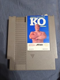 George Foreman's KO Boxing (Nintendo, NES, 1992) &iexcl;Aut&eacute;ntico probado y funcionando!
