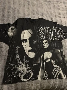 Icon Sting IYKYK AOP Shirt Wrestling Modern Vintage Screen Print WCW WWE WWF 3XL - Picture 1 of 3