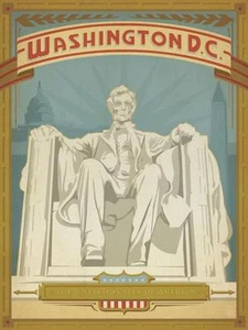 "Lincoln Memorial, Washington, D.C." edición abierta, vintage - recreado 24x18" - Imagen 1 de 1