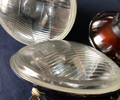 Austin Mini Cooper MG Rover Morris  Umrüst Scheinwerfer US EU 2x H4 Glas/Metall - Bild 1 von 4