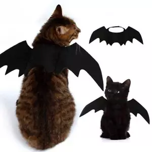 1pc Halloween Bat Wing Clothes For Cats Puppy Dogs Funny Costume For Kitten Cat - Picture 1 of 7