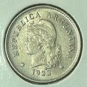 Argentina 10 Centavos  KM 35  BU  1923 - Picture 1 of 2