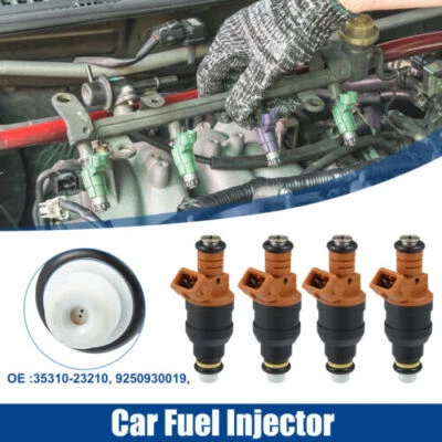 4 peças injetores de combustível para Hyundai Tiburon/Elantra 1997-2001 2.0L I4 35310-23210 - Imagem 1 de 4