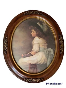 Vintage "A Daughter of Eve" mit wunderschönem Talley-Rahmen und abgeschrägtem Glas - Bild 1 von 12