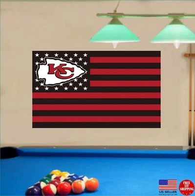 Kansas City Chiefs 4 Time Super Champions 3x5 Banner Flag Man Cave Flags USA - Image 1 of 4
