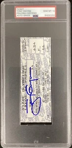 Tony Gwynn Signed Ticket 8/6/99 3000 Hit Full Baseball Autograph PSA/DNA Gem 10 - Picture 1 of 4