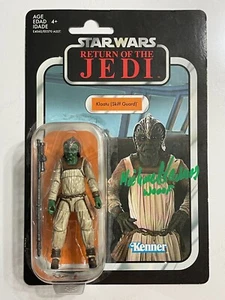 COLECCIÓN VINTAGE FIRMADA POR MIKE STEVENS KLAATU VC135 RETORNO DEL JEDI JSA - Imagen 1 de 2