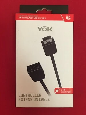 Yok Nintendo Classic Mini NES / SNES  6 Ft Controller Extension Cable  - Image 1 of 4