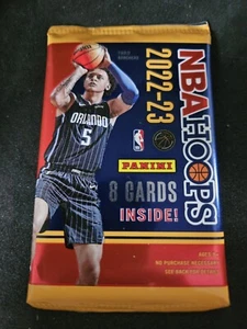 2022-23 Panini NBA Hoops Basketball Factory Sealed 8 Card Retail Box Pack - Picture 1 of 2