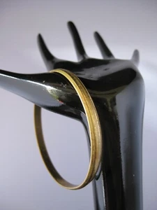 Vintage brass cuff bangle bracelet - Bild 1 von 5