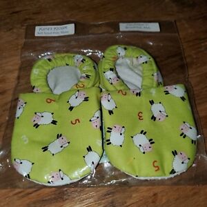 Counting Sheep Handmade Slippers 12-18mths