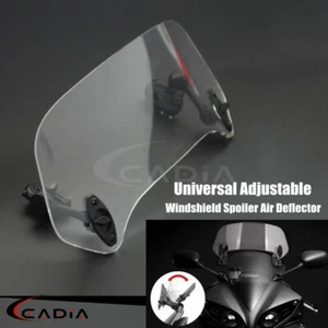 Deflector de aire alerón de parabrisas universal con clip para Harley Honda BMW Kawasaki - Imagen 1 de 10