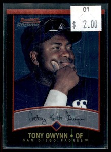 2001 Bowman Chrome Tony Gwynn San Diego Padres #21