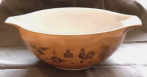 Cuenco Pyrex 444 Cenicienta Años 50/60 4 Qt - Patrón Americano Temprano, con Oro 14K - Imagen 1 de 8