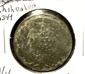Mexico Chihuahua 1861 1/4 real KM 344 - Picture 1 of 2