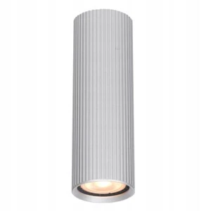 RILOK L Silver Round Surface Mounted Ceiling Light Downlight Spot GU10 - Picture 1 of 1